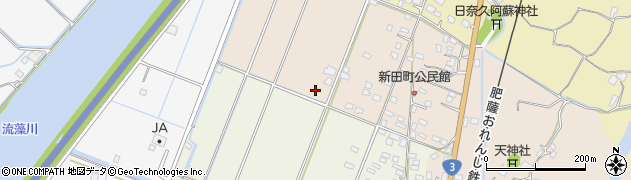 熊本県八代市日奈久新田町周辺の地図