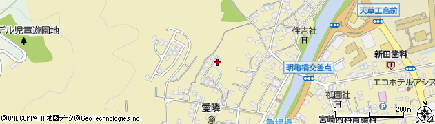 熊本県天草市亀場町亀川周辺の地図
