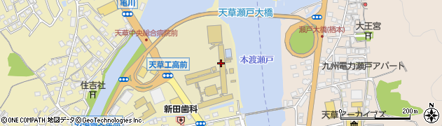 熊本県立天草工業高等学校周辺の地図