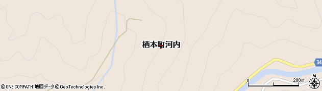 熊本県天草市栖本町河内周辺の地図