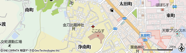 熊本県天草市浄南町周辺の地図
