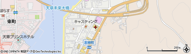 ユナイテッドトヨタ熊本カローラ熊本天草店周辺の地図