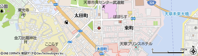本渡太田郵便局 ＡＴＭ周辺の地図
