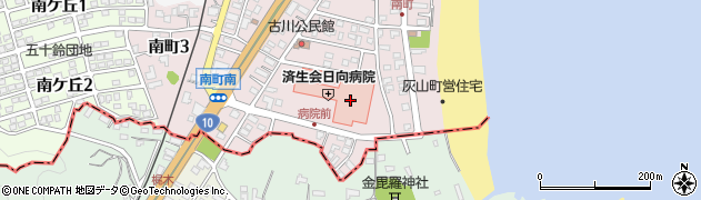 宮崎県済生会 訪問看護ステーションなでしこ日向周辺の地図