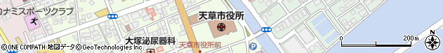 熊本県天草市周辺の地図