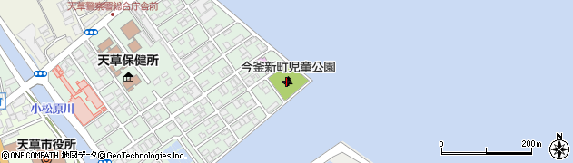 今釜新町公園周辺の地図