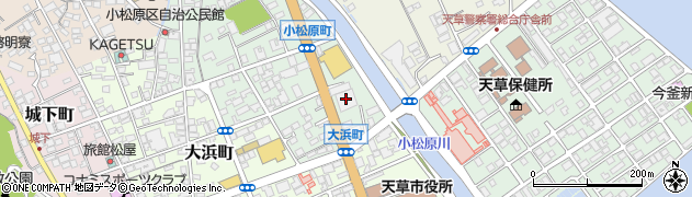 カースタレンタカー天草小松原店周辺の地図