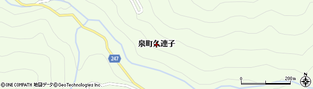 熊本県八代市泉町久連子周辺の地図