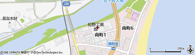 松野工業株式会社　門川工場周辺の地図