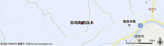 熊本県上天草市松島町教良木周辺の地図