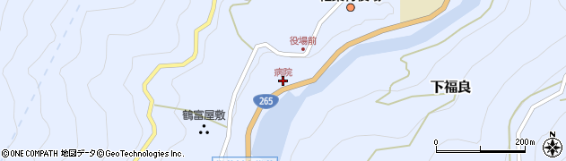 病院周辺の地図