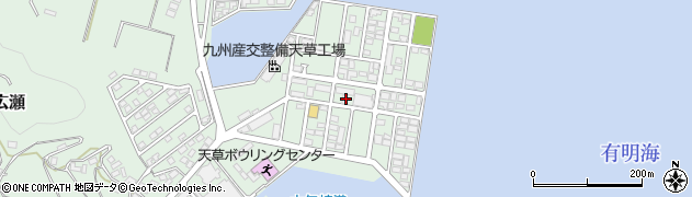 熊本県天草市北浜町周辺の地図