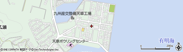 熊本県天草市北浜町周辺の地図