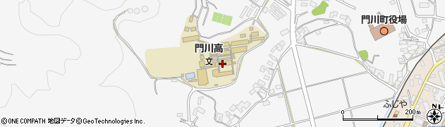 宮崎県立門川高等学校周辺の地図