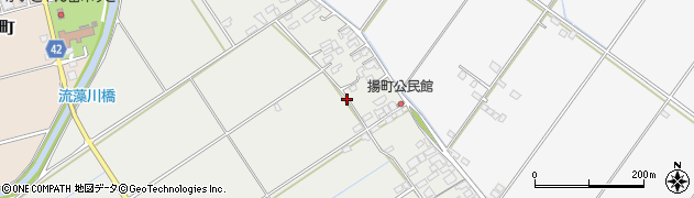 熊本県八代市揚町周辺の地図