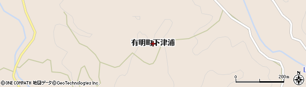 熊本県天草市有明町下津浦周辺の地図