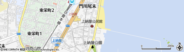 上納屋公民館周辺の地図