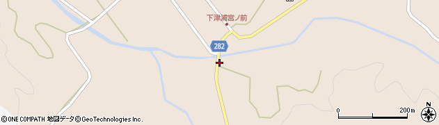 下津浦簡易郵便局周辺の地図