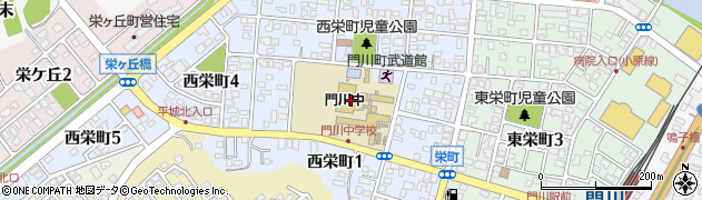 宮崎県東臼杵郡門川町西栄町周辺の地図
