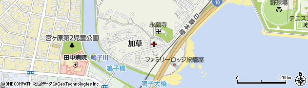 宮崎県東臼杵郡門川町加草2411周辺の地図