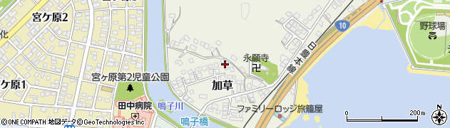 宮崎県東臼杵郡門川町加草2393周辺の地図