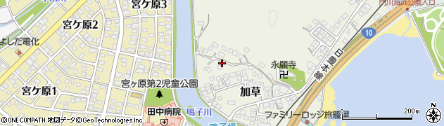 宮崎県東臼杵郡門川町加草2466周辺の地図