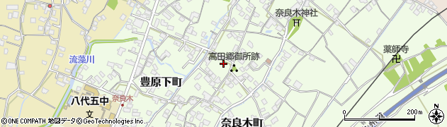 熊本県八代市奈良木町165周辺の地図