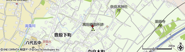 熊本県八代市奈良木町163周辺の地図