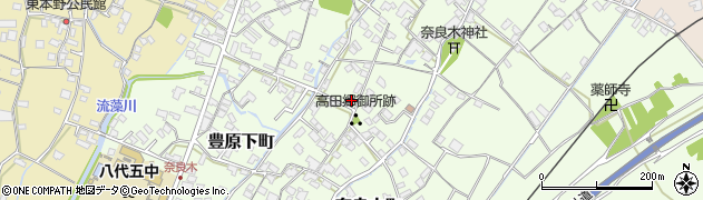 熊本県八代市奈良木町162周辺の地図