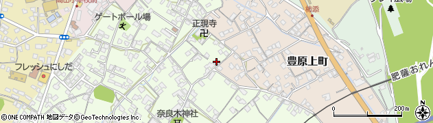 熊本県八代市奈良木町14周辺の地図