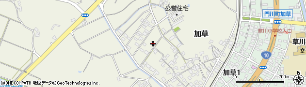 宮崎県東臼杵郡門川町加草1666周辺の地図