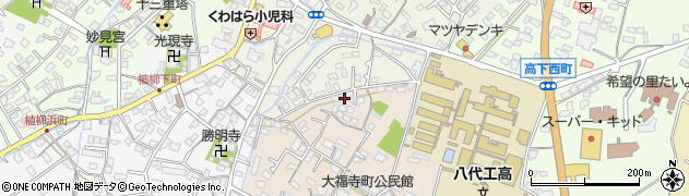 熊本県八代市大福寺町617周辺の地図