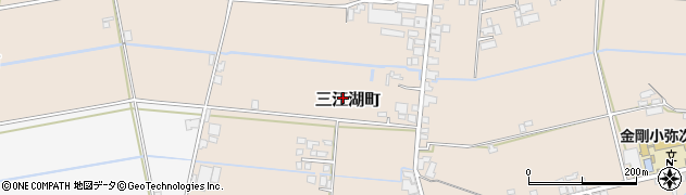 熊本県八代市三江湖町周辺の地図