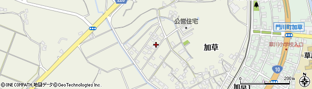 宮崎県東臼杵郡門川町加草1652周辺の地図