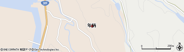 熊本県天草郡苓北町年柄周辺の地図