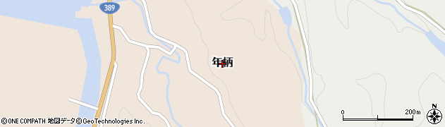 熊本県苓北町（天草郡）年柄周辺の地図