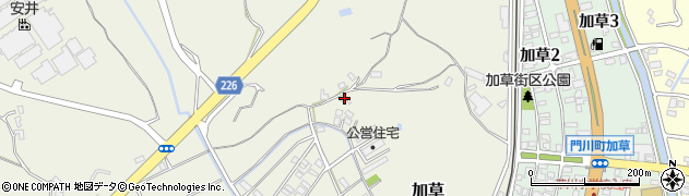 宮崎県東臼杵郡門川町加草1593周辺の地図
