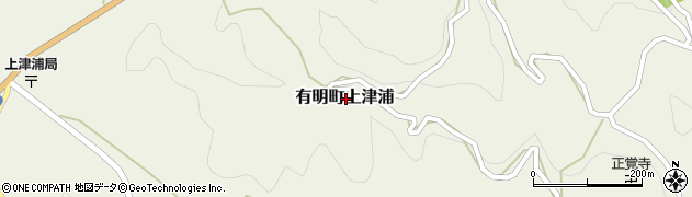 熊本県天草市有明町上津浦周辺の地図