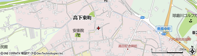 熊本県八代市高下東町周辺の地図