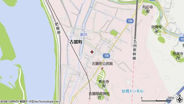 〒866-0803 熊本県八代市古麓町の地図