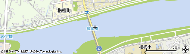 植柳橋周辺の地図