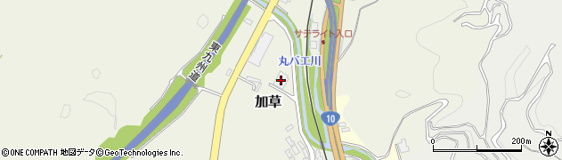 宮崎県東臼杵郡門川町加草425周辺の地図