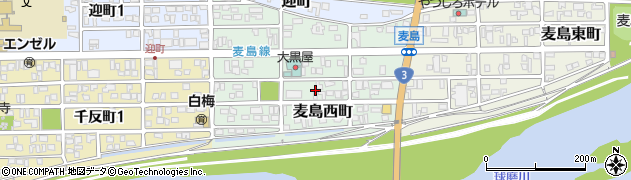 熊本県八代市麦島西町6周辺の地図