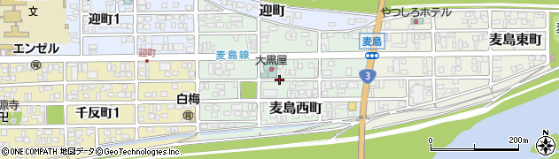 熊本県八代市麦島西町周辺の地図