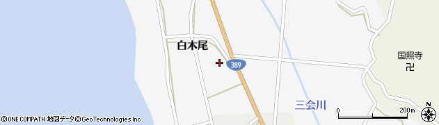 熊本県苓北町（天草郡）白木尾周辺の地図