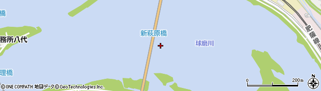 新萩原橋周辺の地図