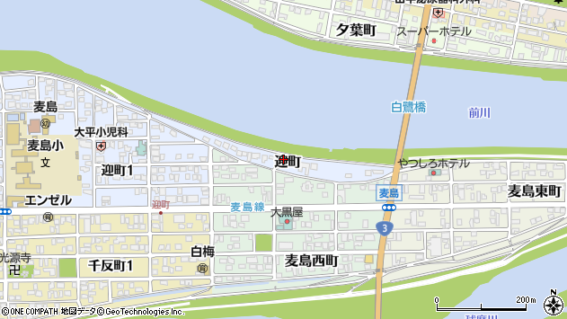 〒866-0055 熊本県八代市迎町の地図