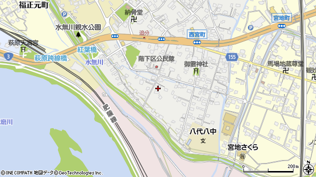 〒866-0804 熊本県八代市西宮町の地図