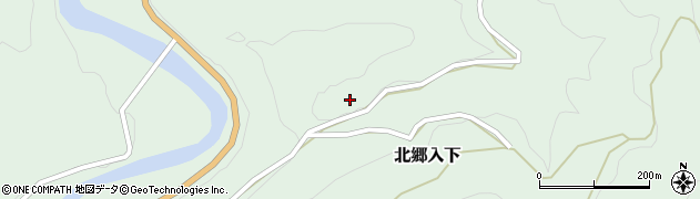宮崎県美郷町（東臼杵郡）北郷入下周辺の地図