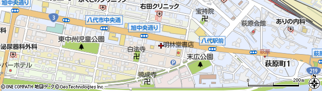 熊本県八代市旭中央通3-6周辺の地図